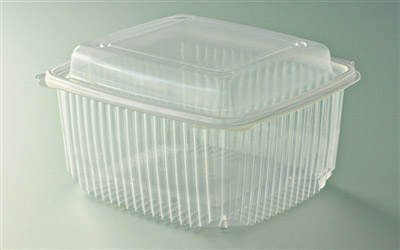 Microwave container with lid hinge 2000 grs