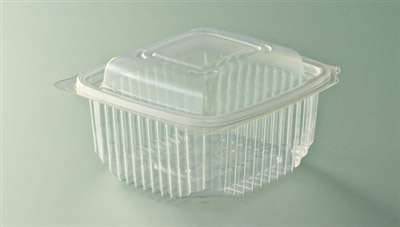 Microwave container with lid hinge 500 grs