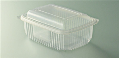 Microwave tray with hinged lid 750 grs