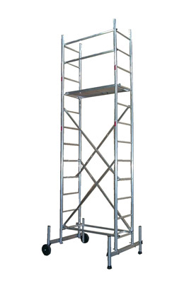 Aluminum rolling scaffold height 5 m work