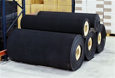 Smooth rubber mats 1.40x10m nitrile