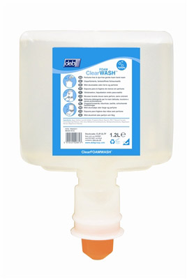 Deb Clear Foaming Foam Wash gentle cleansing Ecolabel 3 x 1200 ml
