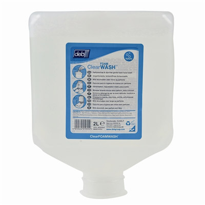 Deb Clear Wash Foam Soap gentle cleansing foam Ecolabel 4 x 2000 ml