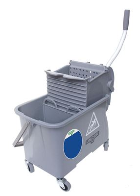 Unger 15L Double Bin Washing Trolley