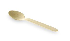 Disposable teaspoon biodegradable wood 110 mm 1000