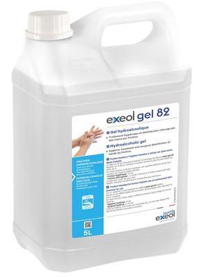 Exeol gel 82 hydroalcoholic gel 5L