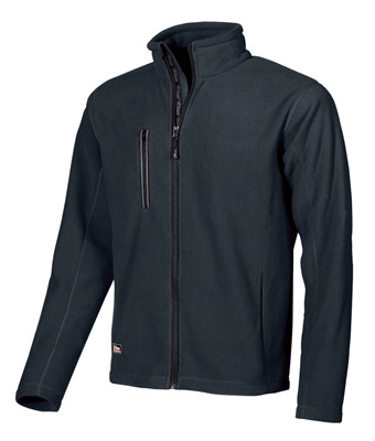 Warm blue work fleece jacket