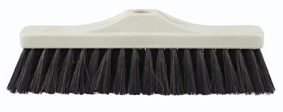 Natural recycled plastic horsehair broom 29 cm