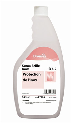 Kitchen stainless steel cleaner Suma shines Inox D7.2 750 ml