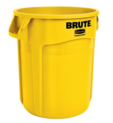 Rubbermaid Brute container round yellow 121 Litres