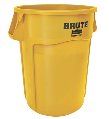 Rubbermaid Brute container round yellow 167 Litres