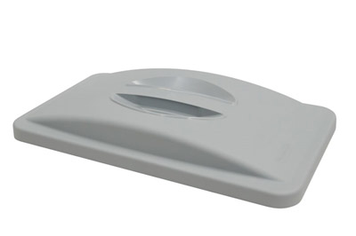 Gray lid Rubbermaid Slim Jim