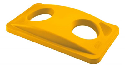 Yellow lid Rubbermaid Slim Jim