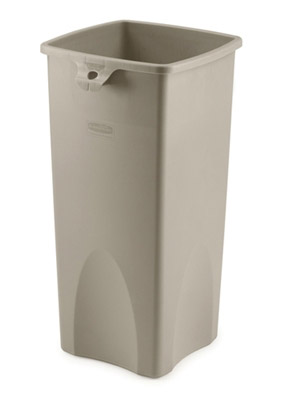 Rubbermaid container selective sorting square beige 87 Litres