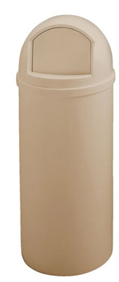 Rubbermaid Marshal trash can beige 95 L