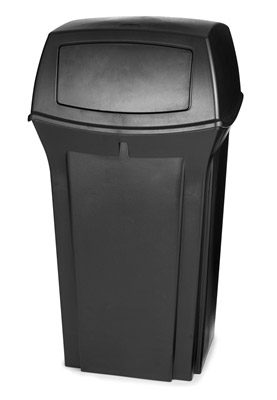 Rubbermaid trash container Ranger 132.5 liters Black