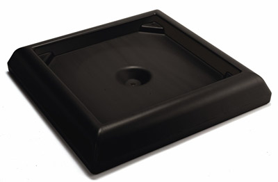 Black weighted base for rangers Rubbermaid trash