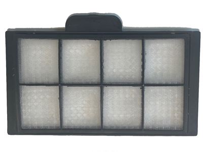 HEPA filter for pulsed air hand dryer