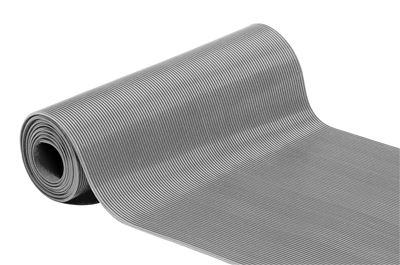 Ribbed rubber mats 1,20x10m gray