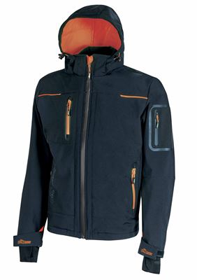 Blue Upower space softshell work jacket