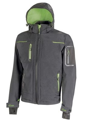 Gray Upower space softshell work jacket