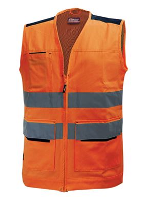Orange smart high visibility vest