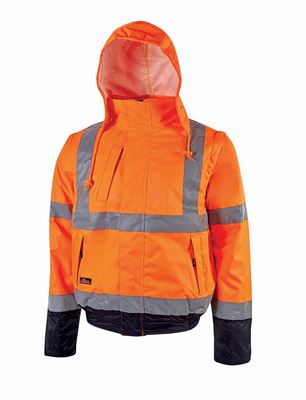 orange crafty hi-vis jacket