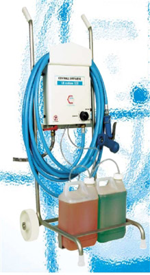 Carriage stainless steel cleaning station disinfection 10L