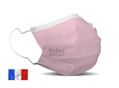 Kolmi type IIR surgical mask pink