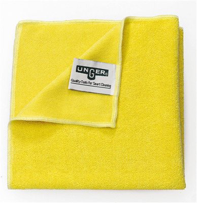 Yellow microfiber cloth Unger MICROWIPE 2000 pack 10