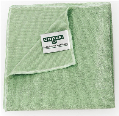 Microfiber cloth green Unger MICROWIPE 4000 pack 10