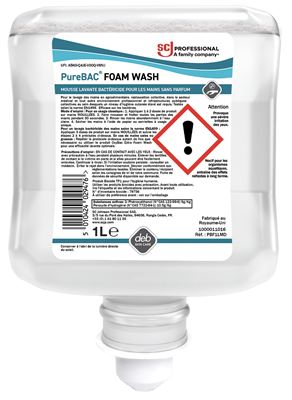 Disinfectant soap PureBac Deb Foam Wash carton 6 x 1000 ml