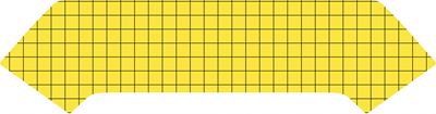 BRC glue board, 205 x 785 mm, yellow, pack of 6
