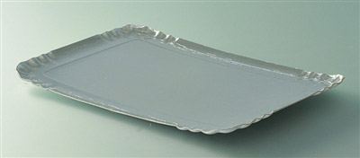 Silver catering tray cardboard 28x42 pack of 25