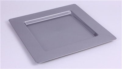 Under plate plastic square silver by 72