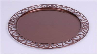 Round plastic chocolate underplate x 72