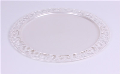 Round plastic mother-of-pearl underplate x 72