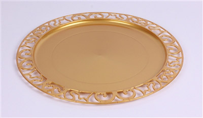 In disposable plate or round prestige package 72