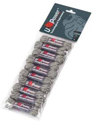 Safety shoe laces length 100 cm gray Upower 10 pairs