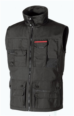 Black work vest first