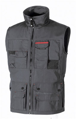 Gray work vest first