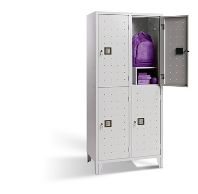 Cloakroom metal Multicase Quad 2 columns 2 spaces