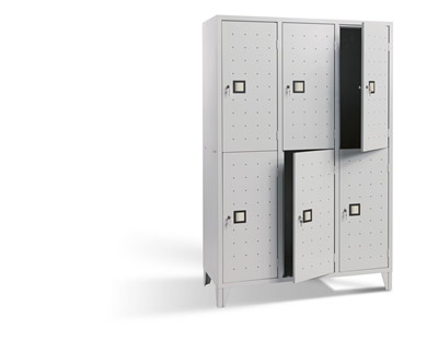 Cloakroom metal Multicase Quad 3 columns 2 spaces