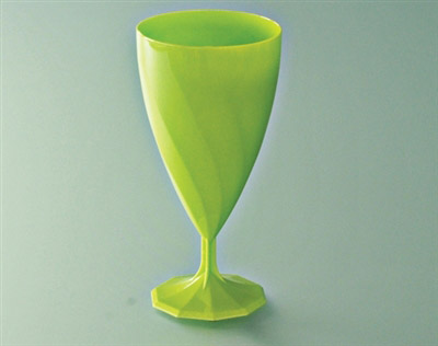 Disposable glass crystal wine 15 cl anise