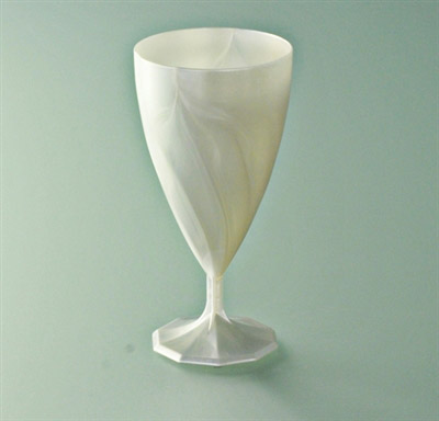 Disposable glass crystal wine 15 cl pearl