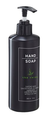 Green tea hand soap, 380 ml round bottle