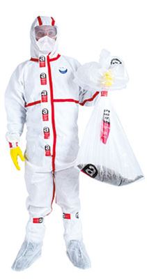 Asbestos protection complete kit suit