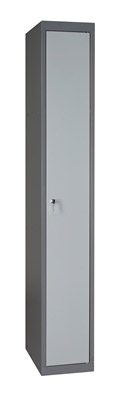 Metal office locker with lock and 2 keys 1 column