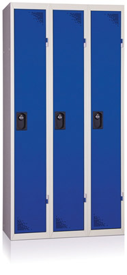 Cloakroom metal industry clean 3 columns