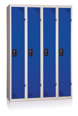 Cloakroom metal industry own 4 columns